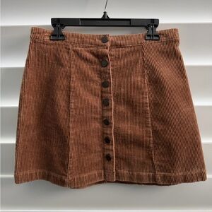Forever 21 Tan Corduroy Mini Skirt